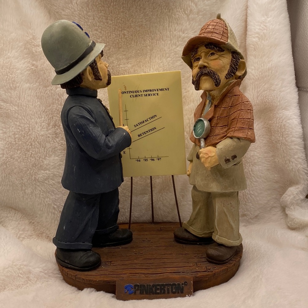 Pinkerton 25th Edition Annual Figurine Police & Sherlock Holmes #1996